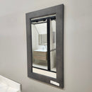 CB 20 x 32 Grey Vanity Mirror Sold as is Floormodel Clearance Isle next to G-1