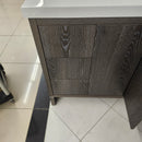 Vida Deco York 71 x 21 Vanity and Aura Countertop Sink Combo No handles Floormount Clearance as is L1-20