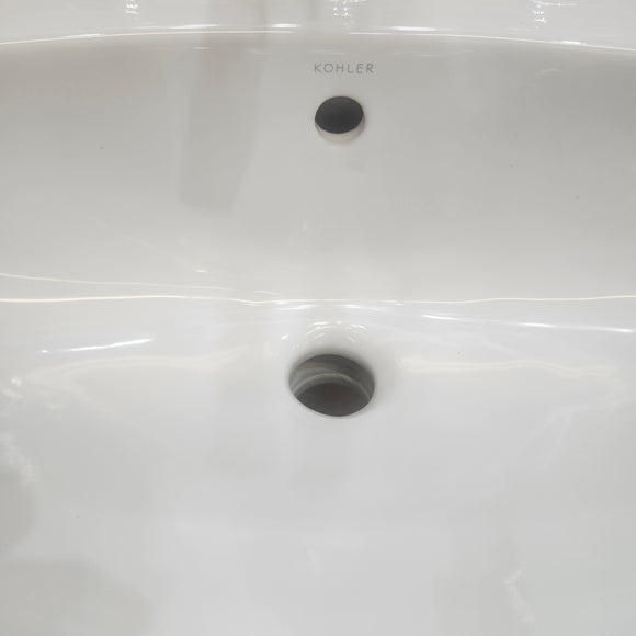 Kohler Pedestal 23 x 19 2pc Combo 8cc holes Floormodel Sold as is (H17) K2363 K2364