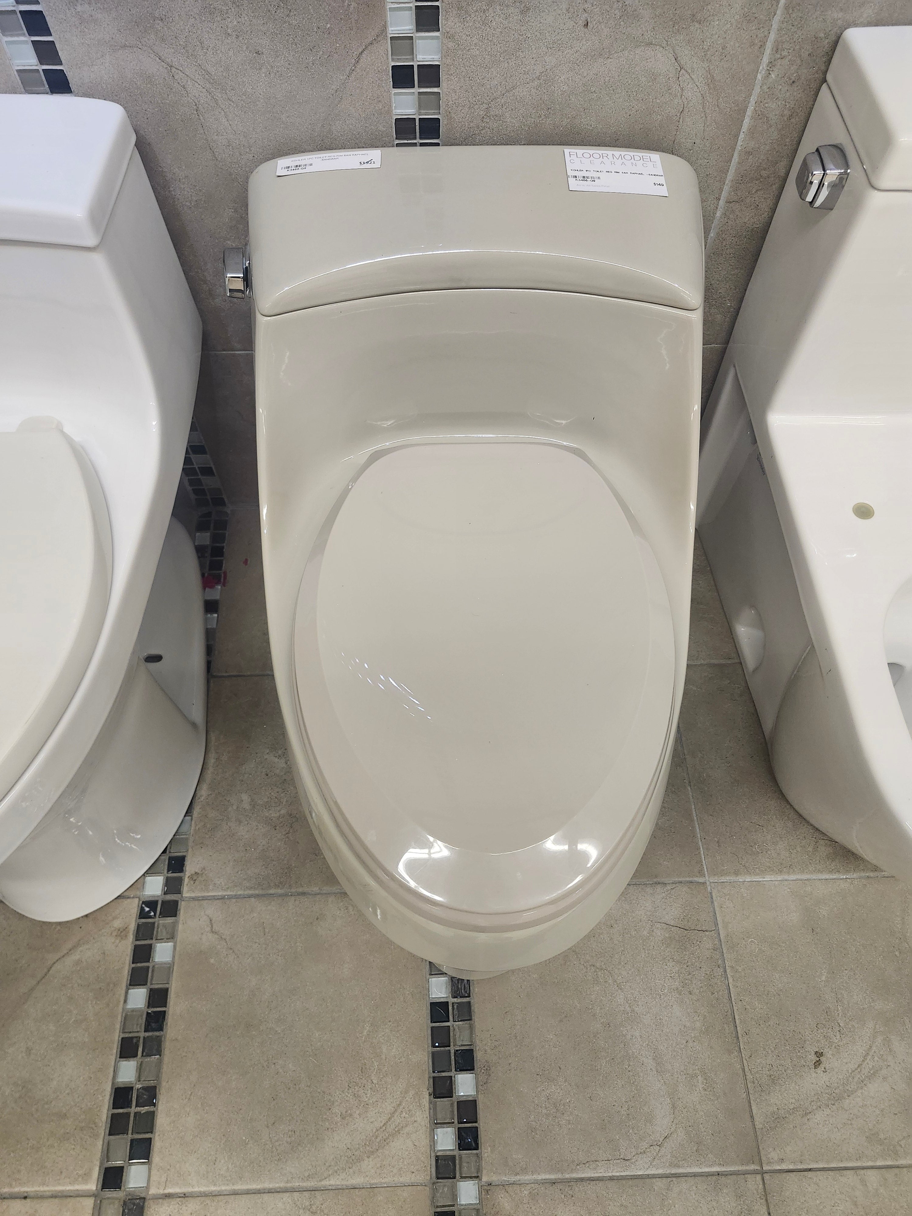 Kohler 1pc Sam Raphael Sandbar Toilet (as is)