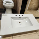 Fairmont 37 x 22 Ceramic Countertop Sink 8CC White Floormodel As is (H14)-5