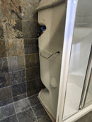 Maax walk in shower with door and built in seat (as is)-2