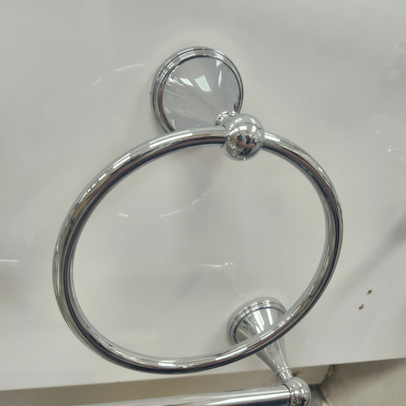 Towel Ring Bathroom Accessory Chrome Floormodel Clearance As Is
