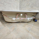 Sherlic Whirlpool System 60 x 60 Vaentino Built in Bathtub Brushed nickel Hardware Floormodel as is Clearance m8-2