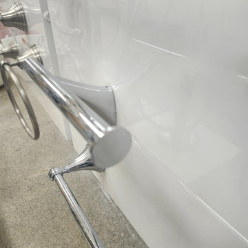 Toilet Paper Holder Chrome Bathroom Accessory Floormodel Clearance As Is - 0