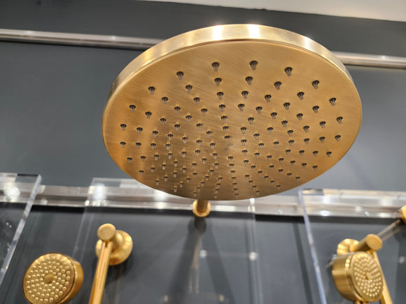 House of Rohl Gold Shower Accessories Floormodel Clearance as is rough in not included