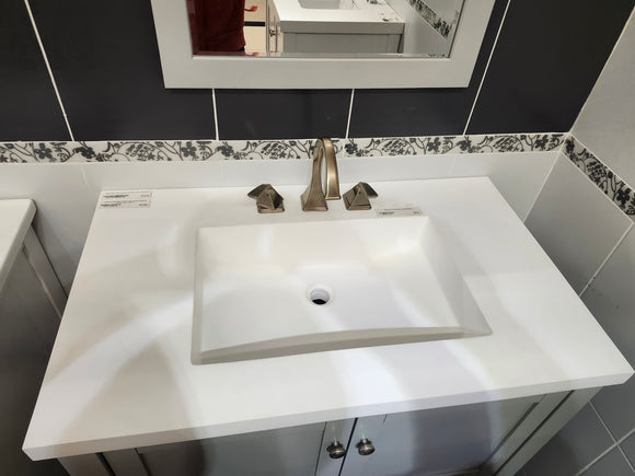 36" Fairmont Americana & Countertop Combo with Mirror (as is)