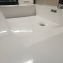 Aura Grand River 30 x 22 Floormount Vanity with Countertop Sink Top Combo Floormodel Clearance as is J11-5
