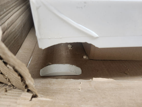 66 x 22 1/4 Double Sink Countertop for Bathroom Vanities White Floormodel Clearance As is
