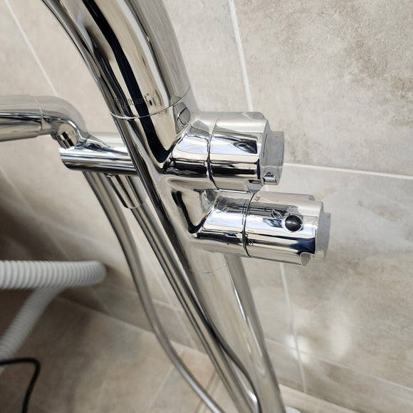 Victoria & Albert Roman Deck Faucet Floormount Thermostatic Tub Filler TU14 Floormodel clearance as is m8