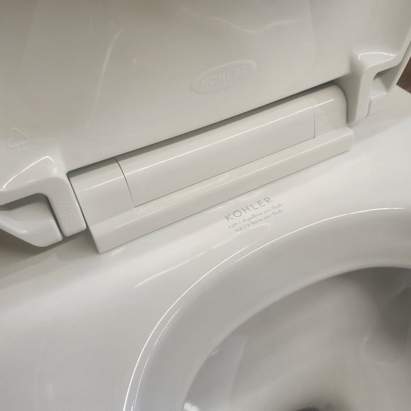 Kohler Veil 1pc Dual Flush Skirted White Toilet Floormodel Clearance as is M3 K1381