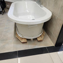Maax 72 x 36 Arofeel Aigo 102788055 Built in Tub Aquabrass Roman Deck Faucet Volare F1018 Combo Floormodel Clearance M8-6