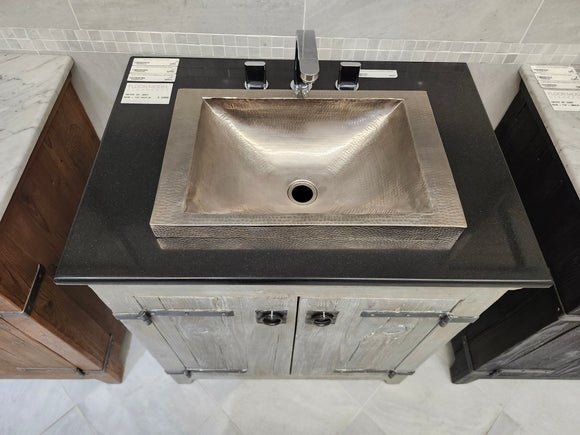 30" Native Vanity & Countertop Combo with Drop-in Sink (as is)