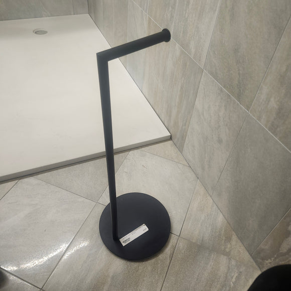 Laloo Matte Black Floormount Toilet Paper Holder Bathroom Accessory Floormodel Clearance As Is M4 9007N
