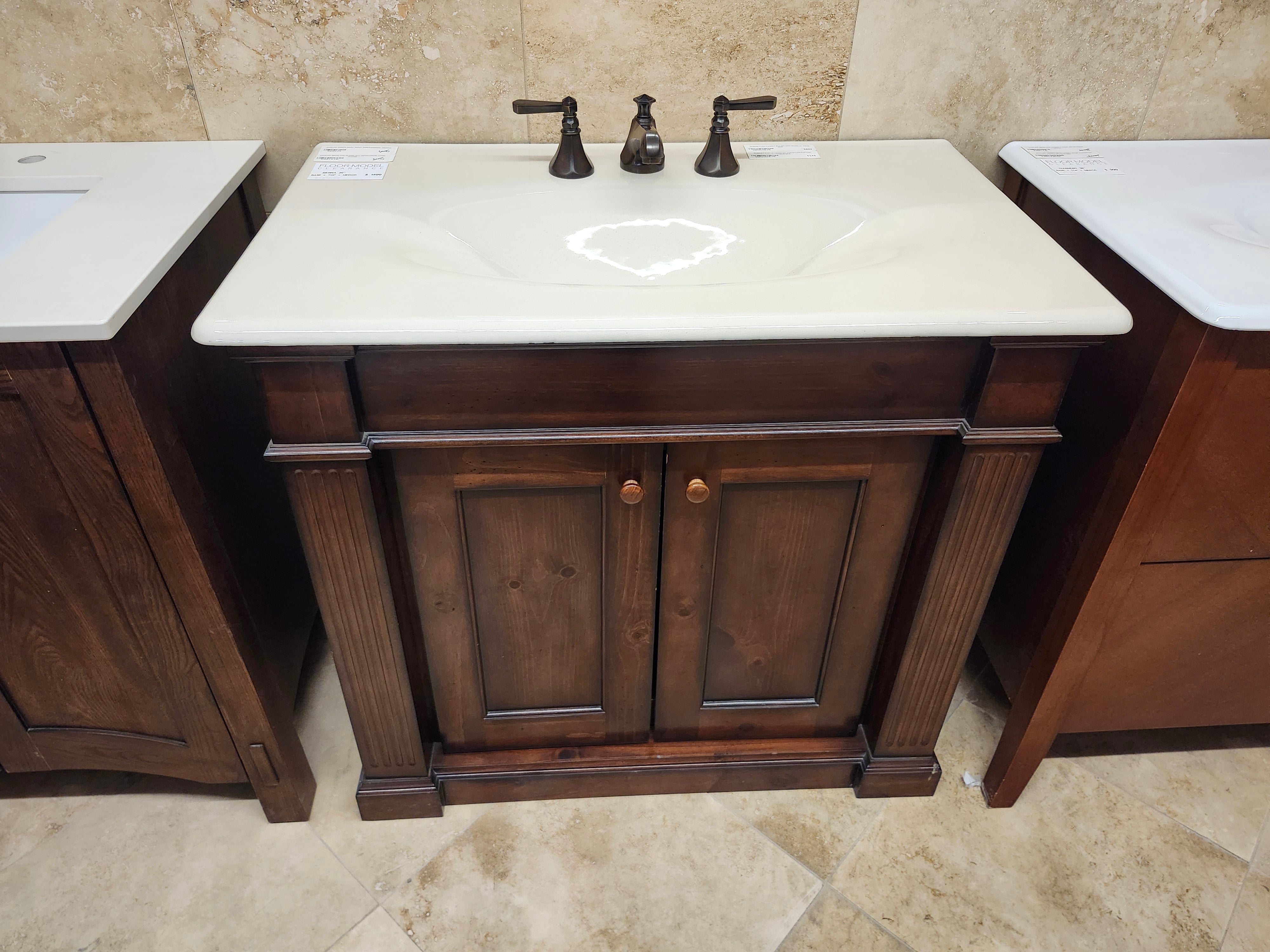 36" Sienna Vanity & Countertop Combo with Mirror (as is)