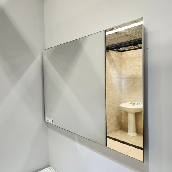 Rubi Aria 35 x 18 Vanity, Countertop Sink and LED Mirror Combo Floormodel Clearance Sold as Is