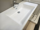 36" Geo Urban Grey  Wall Vanity with Countertop Combo (as is)-4