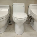 Toto Carlyle II Elongated Skirted 1pc Toilet with Seat Floormodel Clearance as is CST614CEFGA4 SS124 I8-4
