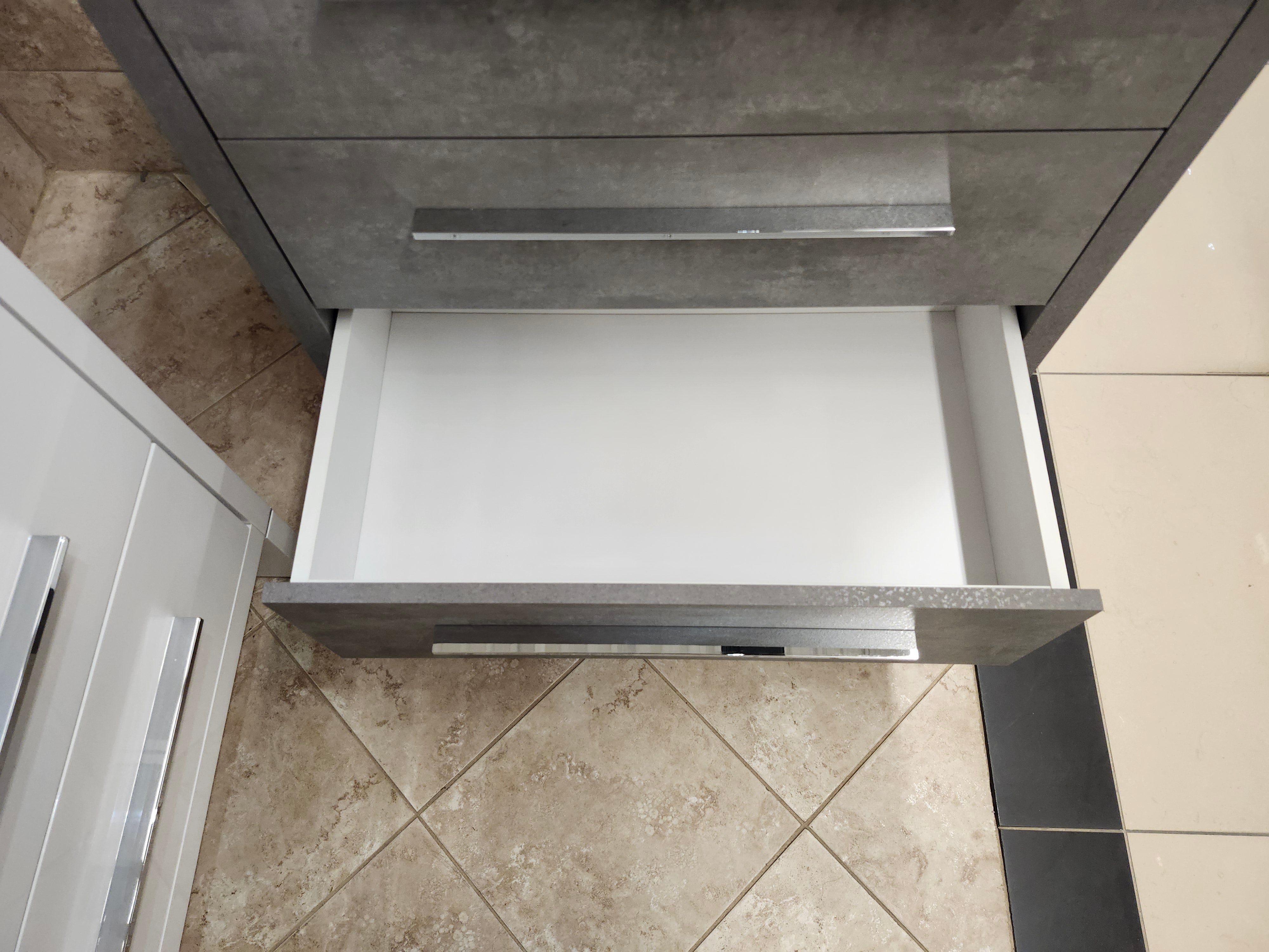 30" Aura Cement Plato Vanity with Countertop Combo (as is)