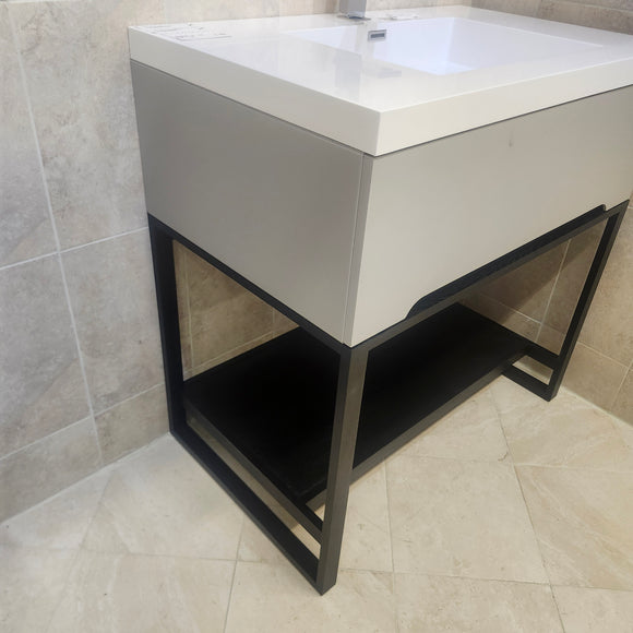 Aura Urban Vanity and Countertop Sink Combo Floormodel Clearance As Is J4