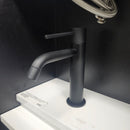 Aquabrass Treemme Single Hole Matte Black Faucet Floormodel Clearance Sold as is (153)-1