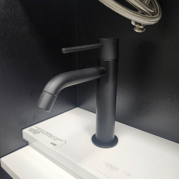 Aquabrass Treemme Single Hole Matte Black Faucet Floormodel Clearance Sold as is (153)