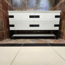 Vida Turin 61 Bathroom Vanity and Countertop Combo Black/White Floormodel Clearance H5-6