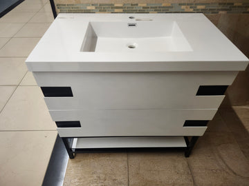 36" Aura Vanity with Countertop Combo (as is) - 0