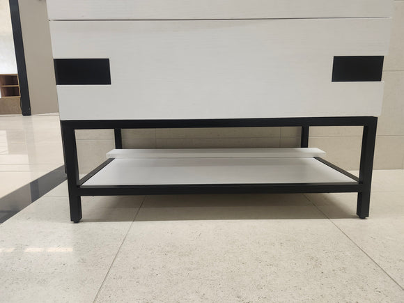 Vida Turin 37" White/Black Vanity with Countertop Combo (as is) m5