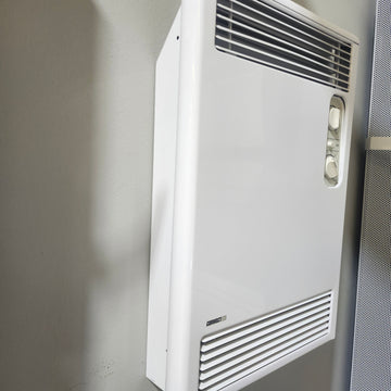 Convectair Wall-Mounted Bathroom Fan Heater - Timer Boost Electric 240V Heater White Floormodel Clearance As Is i15 - 0