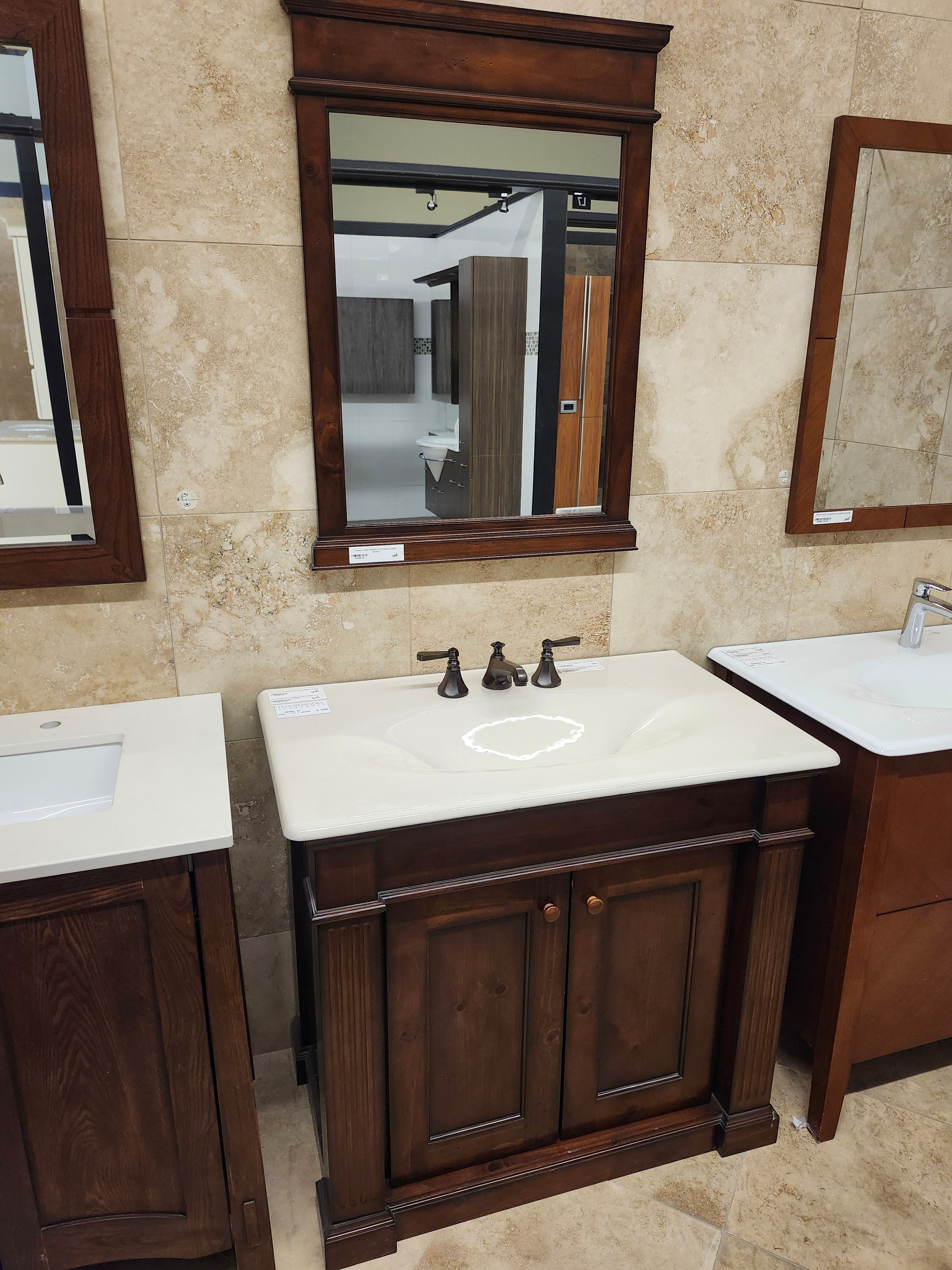 36" Sienna Vanity & Countertop Combo with Mirror (as is)