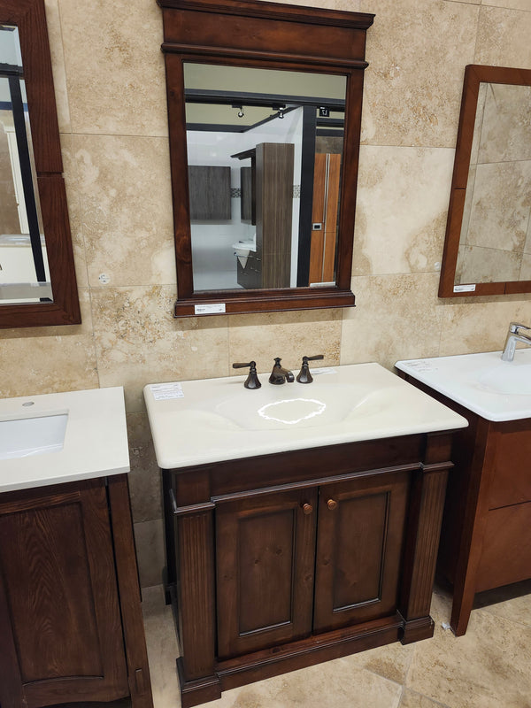 36" Sienna Vanity & Countertop Combo with Mirror (as is)