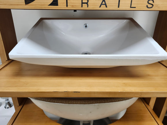 Vanico Undermount White Vanity Bathroom Sink Rectangle Floormodel Clearance As is 15 x 10.5 Etobicoke