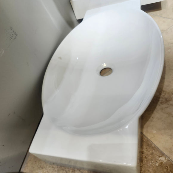 Rubi Xian 27 x 15 Oval Bathroom Vessel Sink Floormodel Clearance as is i15