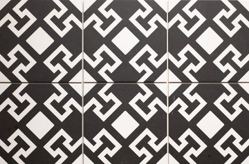 Delconca Paris Charonne Nero Porcelain Tiles, Priced Per Tile 8 x 8