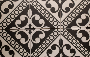 Delconca Paris Vivienne Nero Porcelain Tiles, Priced Per Tile 8 x 8
