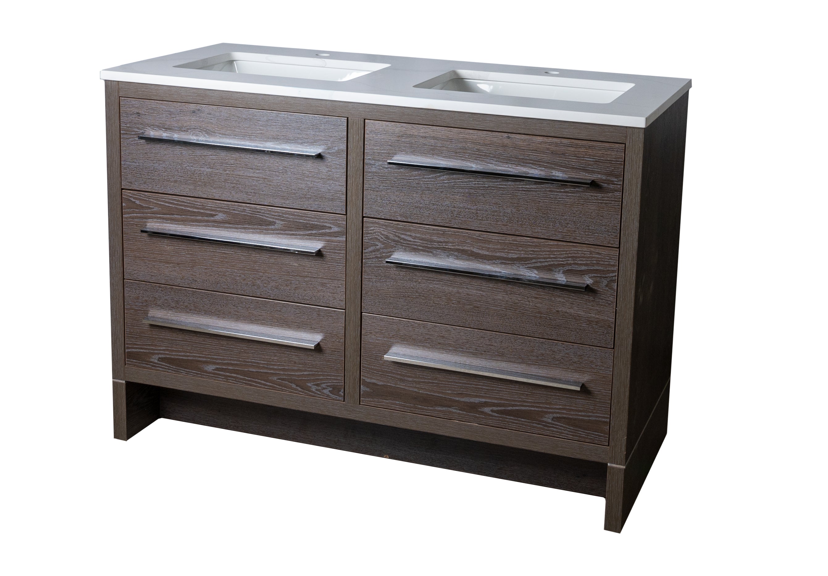 Deco 48 Double Vanity with Quartz Countertop Combo Specials