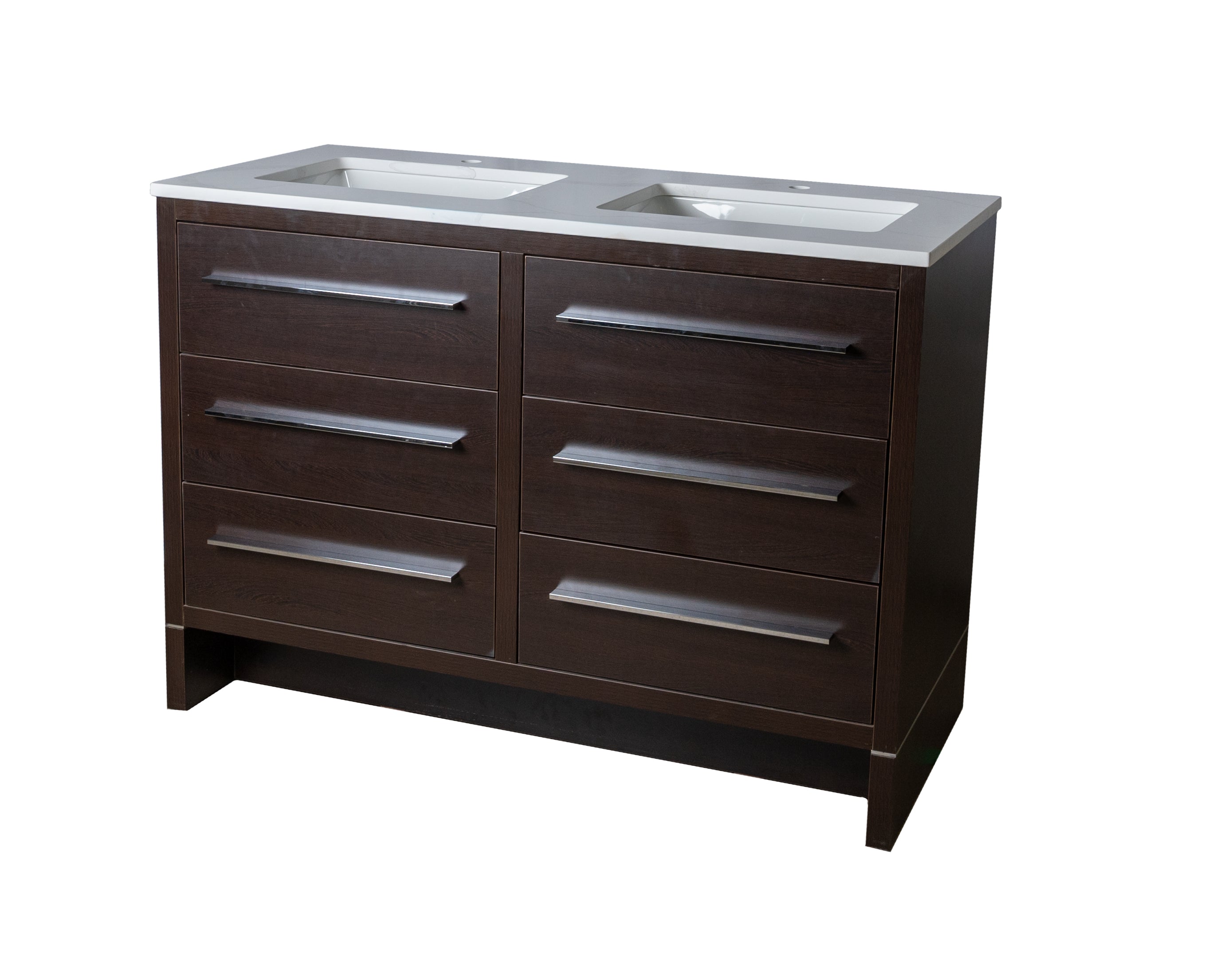 Deco 48 Double Vanity with Quartz Countertop Combo Specials