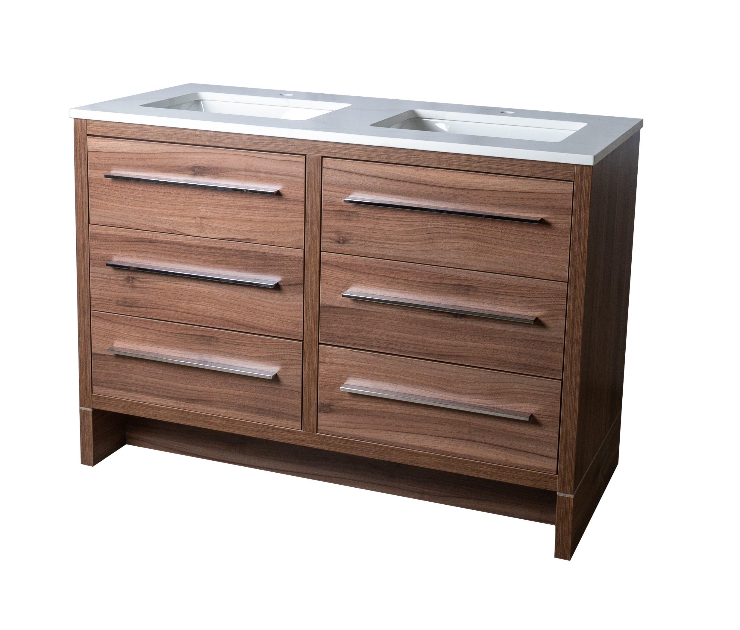 Deco 48 Double Vanity with Quartz Countertop Combo Specials