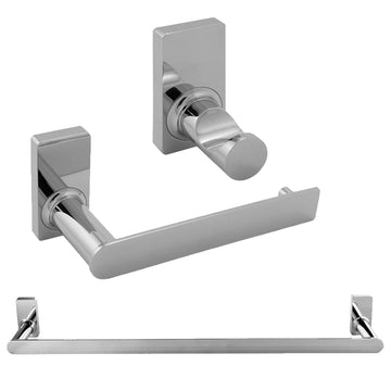 Laloo Oxford Series Chrome Shower Accessories Collection