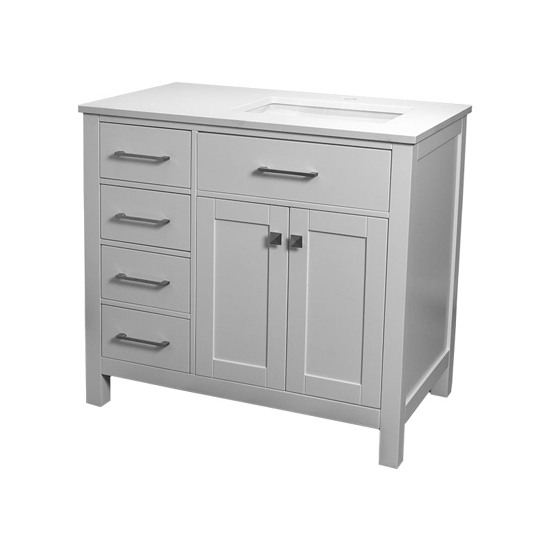 Vida Laurel Floormount Vanity - 0