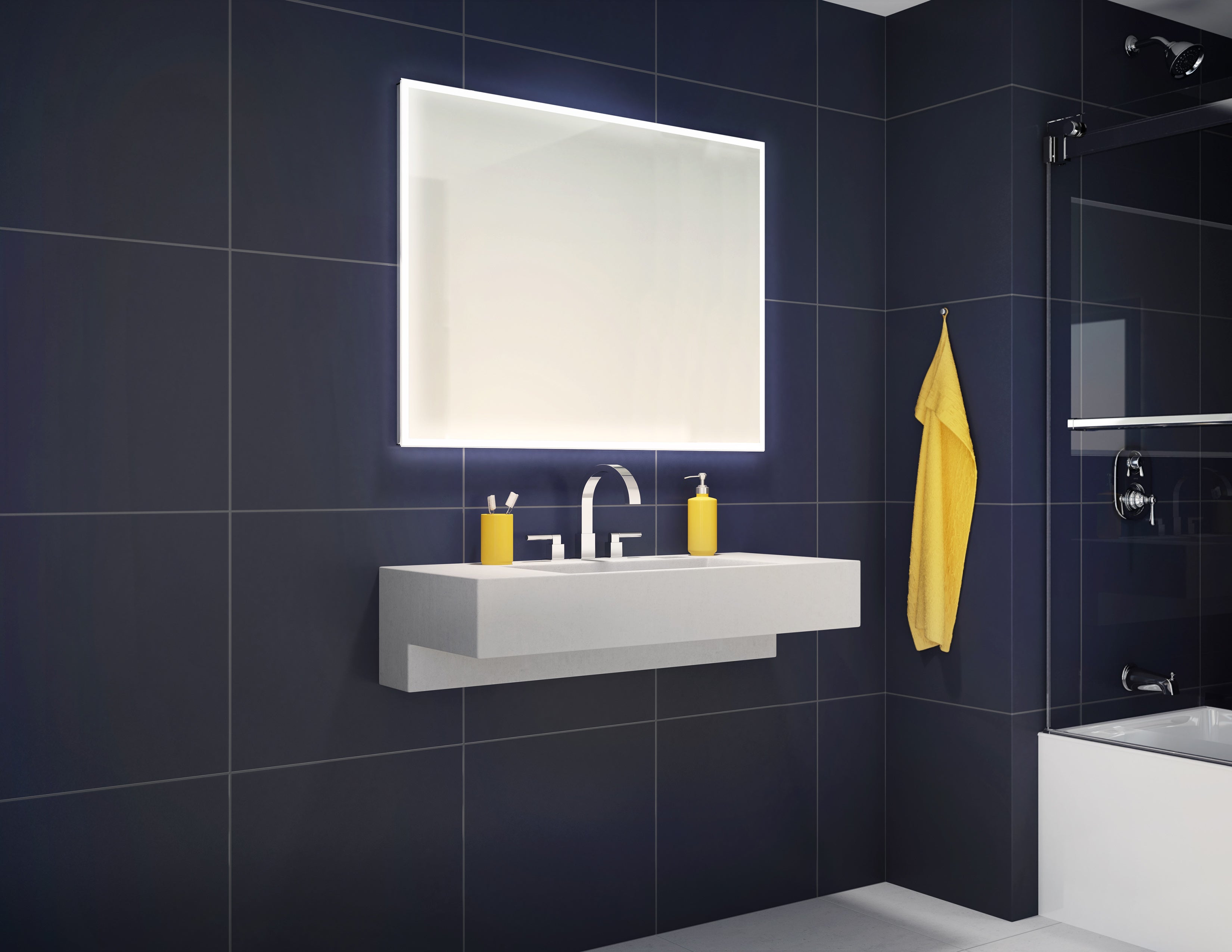 Fleurco Luna Halo LED Lighted Mirror - 0