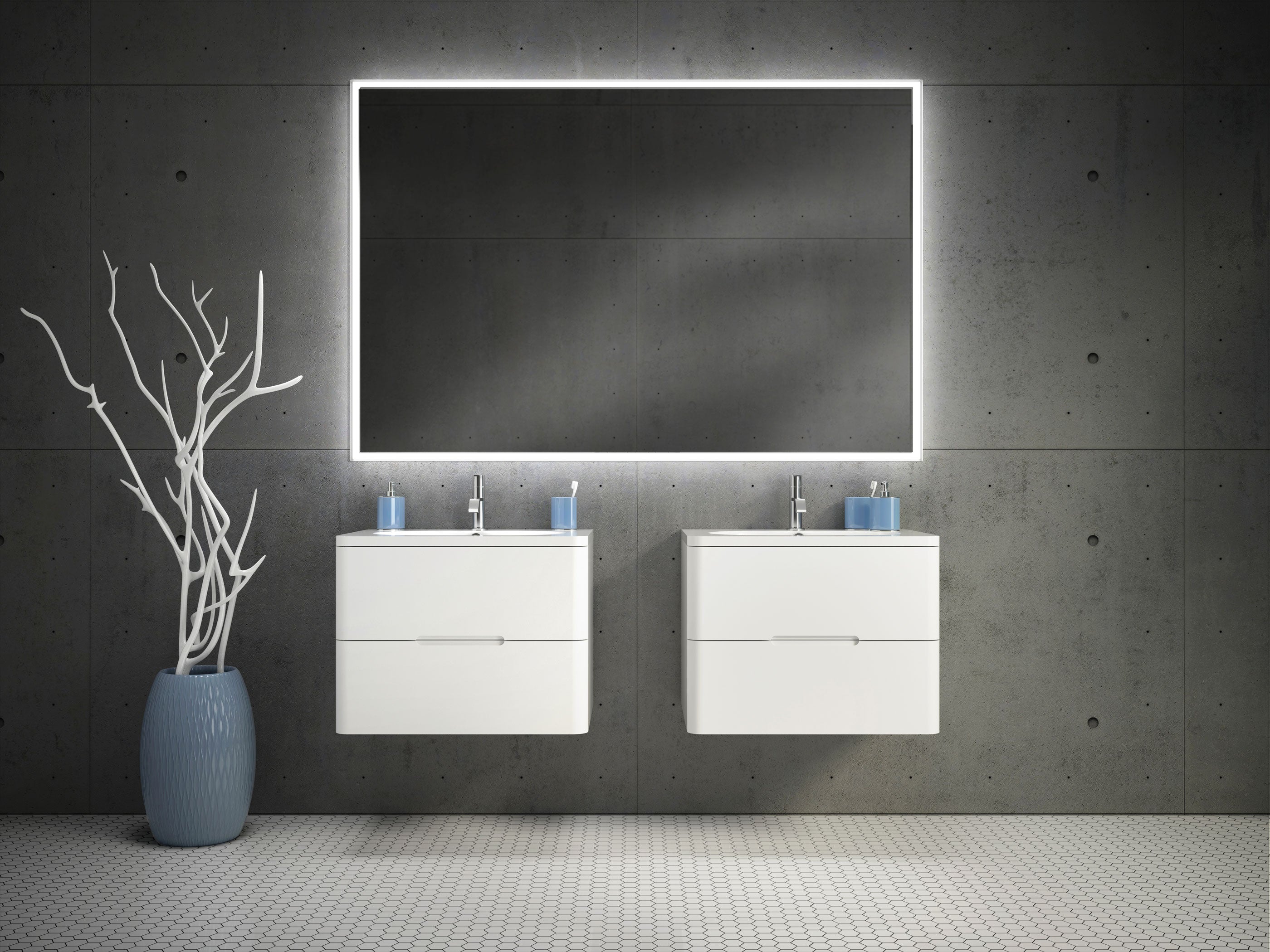 Fleurco Luna Halo LED Lighted Mirror