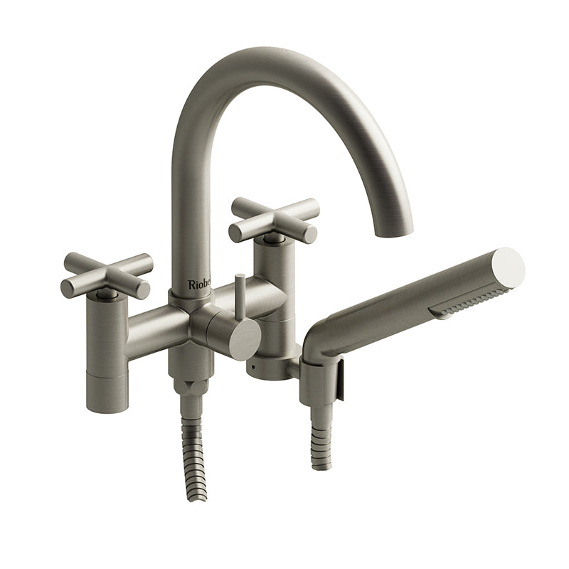 Riobel Pallace 6" Cradle Tub Filler with Hand Shower - 0