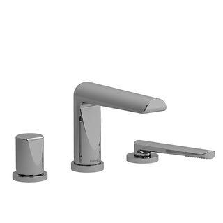 Riobel Parabola Bathroom 3 Piece Pressure Balance Roman Deck Faucet with Handshower