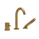 Riobel Riu Bathroom 3 Piece Roman Deck Faucet with Handshower-4