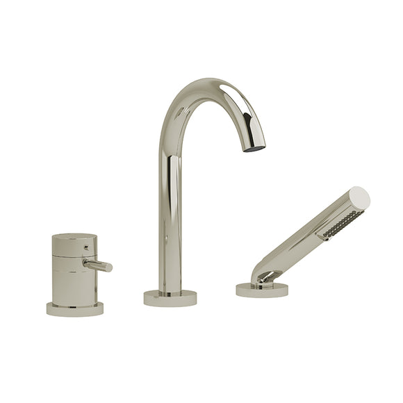 Riobel Riu Bathroom 3 Piece Roman Deck Faucet with Handshower