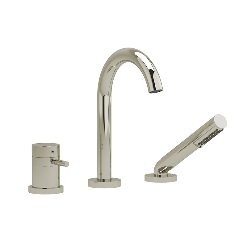 Riobel Riu Bathroom 3 Piece Roman Deck Faucet with Handshower - 0