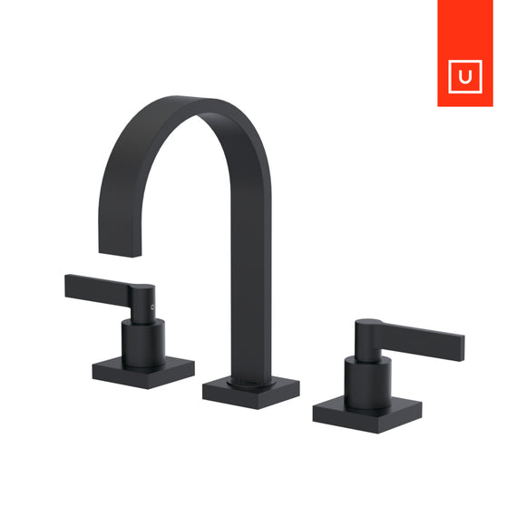 Unity Rubinet Fountain Blue Bathroom 8" Widespread Faucet