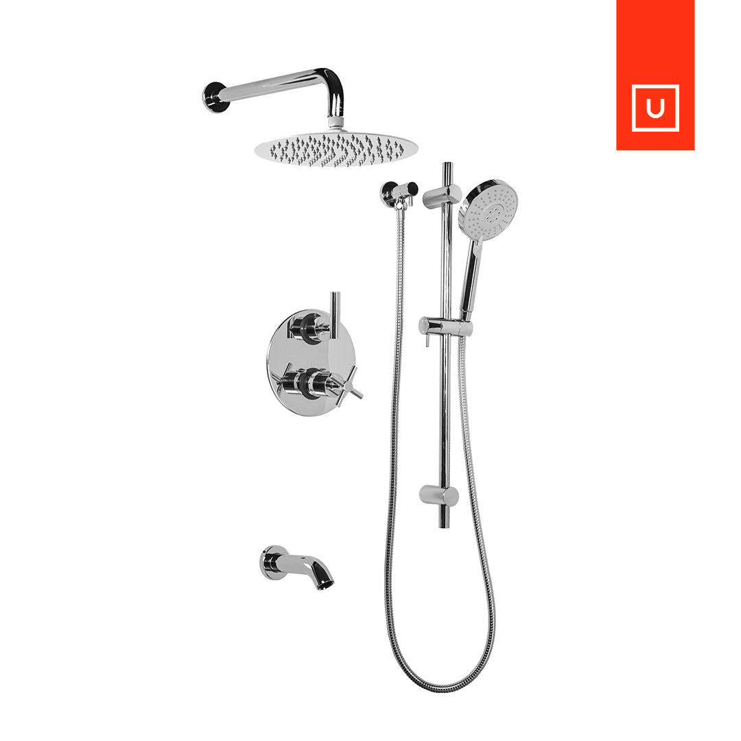 Rubinet R10 Shower Unity Rubinet Genesis Thermostatic Shower Kit | TUBS The Ultimate Bath ...
